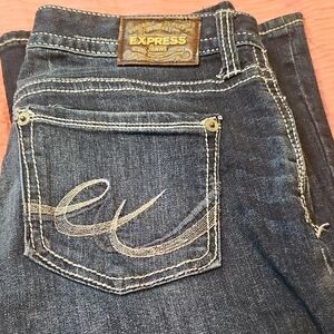 Express Women's Dark Blue Denim Jeans